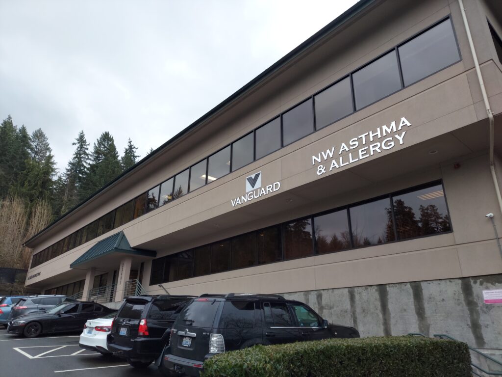 Picture of Front of Building with Northwest Asthma signage