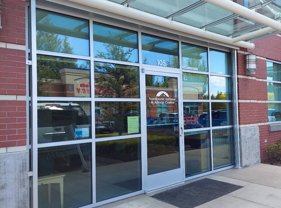 Front door entrance to the Everett office